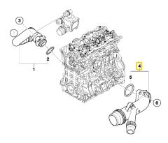 BMW N40 N42 N45 VE N46 MOTOR FEBİ SU FLANŞI 11537505055