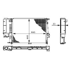 BMW E30 E36 VE Z3 KALE SU RADYATÖRÜ OEM NO 17111728905