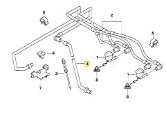 BMW E39 CAM YIKAMA HORTUMU 61668361041