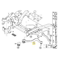 BMW E60 FROW ROTİLLİ KOL SOL ÜST 31104026719