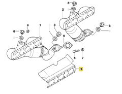 BMW M52 VE M54 MOTOR REINZ EGZOZ MANİFOLD CONTASI 11621732969