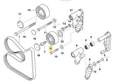 BMW İNA KAYIŞ GERGİ BİLYASI 11281748131