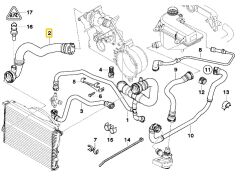 BMW E53 X5 M62 MOTOR RADYATÖR ALT HORTUMU 11537500750