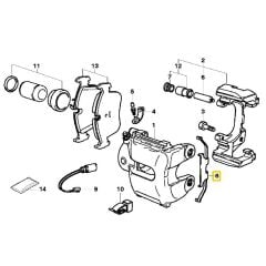 BMW E36 VE Z3 ATE ÖN FREN KALİPER YAYI 34111160348