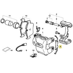 BMW E87 E36 E46 E90 Z3 VE Z4 ATE ÖN KALİPER YAYI 34111163801