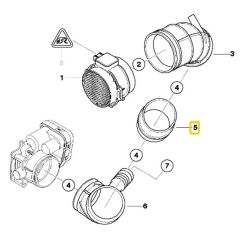 BMW E46 E53 VE Z3 M54 MOTOR FEBİ HAVA AKIŞ HALKASI 13541438760