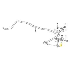 BMW E32 E34 E36 COMPACTVE Z3 ARKA VİRAJ ASKI ROTU 33551135307