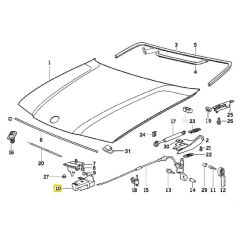 BMW E36 VE Z3 ORJİNAL SOL KAPUT KİLİDİ 51238122269