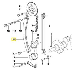 BMW E34 E36 E46 M43 MOTOR ORJİNAL TRİGER ZİNCİR KIZAĞI 1435970