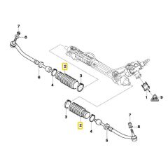 BMW E39 VE E52 DİREKSİYON KÖRÜĞÜ FEBİ OEM NO 32131092876