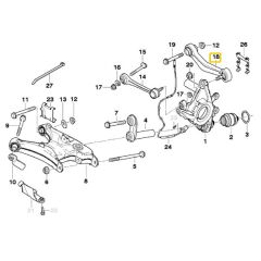 BMW E39 FROW ARKA SOL SALINCAK KOLU OEM NO 33326767831