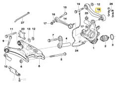 BMW E39 ARKA SAĞ SALINCAK KOLU 33326767832